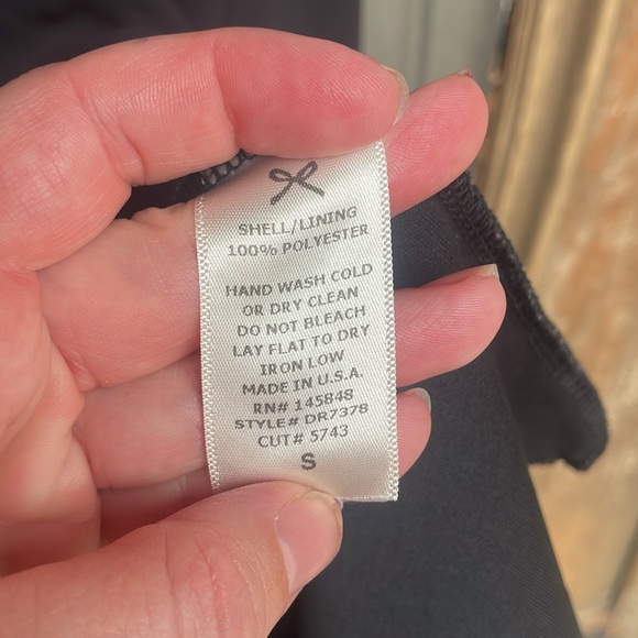 Everly Razorback Ruffle black Dress! Small - Picture 6 of 6